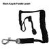 4 Colors Rowing Boat Accessories Paddle Leash Elastic Tie Rope Buckle Kayak Canoe Rope Coiled Lanyard Cord Fishing Rod Pole BLACK KAYAK PADDLE LEASH