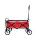 Jump Into Fun Wagon Cart Newest Collapsible Wagon for Kids with Big Wheels Push Bar 2 Mesh Cup Holders 200LBS Capacity Foldable Beach Wagon Heavy Duty Utility Wagon Garden Cart for Yard Red