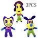 Bendy Plush Machine Plush Toy 11.8 inch Cute Game Horror Plush Soft Stuffed Animals Toys for Kids and Game Fans 3PCS