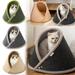 USCCE Pet Cat Dog Houses for Indoor Autumn Winter Self-Warming Pet Tent Cave Cat Beds for Cats/Small Dogs Semi-closed Cat Tent Pet Removable Washable Breathable Cave Pet Beds Gray