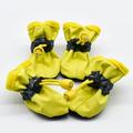 4 Pcs Spring Autumn Pet Dog Shoes Cover Footwear Rain Shoes Snow Boots Anti-Slip