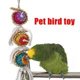 Leylayray Pet Bird Toy - Bird Parrot Toys Hanging Bell Pet Bird Cage Swing Toy Hanging Toy For Small Parakeets Cockatiels toy pet bird