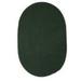 Colonial Mills Rug Boca Raton Dark Green 10 ft. x13 ft. Braided Rug - Oval - 100% Polypropylene