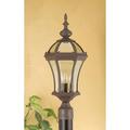 OL-134PS-RU-Cal Lighting-1 Light Outdoor Post Lantern-16.5 Inches Tall and 6.5 Inches Wide