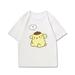 Sanrio Pudding Dog Co-name Short-sleeved T-shirt Women Instagram Trend All Loose Day Tie Lazy Childrenâ€˜s Clothes