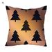 Merry Christmas Tree Throw Pillow Covers Only Decorative Square Pillowcases Cotton Breathable Christmas Pillowcase Polyester Single Side Printed Throw Pillow Cover Home Decor