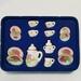 DanBook 1:12 Miniature Ceramic Tea Cup Sets Realistic Delicate Compact Ornaments for Home Decoration Party Cake Decor H