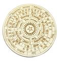 Divination Decorative Plate Astrology Accessory Metaphysical Pendulum Board Decorate Necklace Wood Necklaces