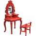 2 Pcs Vintage Dresser Stool Miniature Chairs Kids Vanity Table Makeup Accessories Child