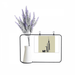 New York USA Building Art Deco Fashion Artificial Lavender Flower Vase Bottle Card