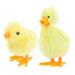 1Set Wind-up Toys Adorable Chicken Clockwork Toy Plush Wind-up Duck Toy Random Color