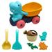 Pidgey 7PCS Beach Toys Dinosaur Sand Toys with Dump Truck Watering Can Shovel and Rake Animal Sand Molds Sand Castle Sandbox Toys for Toddlers Kids Boys Sandbox Toys for Kids Age 3-10