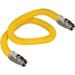 Gas Connector Inch Yellow Coated Stainless Steel 5/8â€� OD Flexible Gas Hose Connector For Gas Range Furnace Stove With 1/2â€� MIP X 3/4 MIP Stainless Steel Fittings â€� Gas Appliance Supply Line