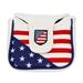 AntiGuyue Mallet Putter Covers Headcover PU Leather USA Flag Style Square Club Head Cover Head Cover