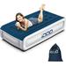 iDOO Queen Size Air Mattress Inflatable air Bed with Built-in Pump 2 Mins Fast Blow up Easy to Store Suit for Home Camping 80 x60 x18 650lb MAX Support