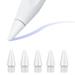 TiMOVO 5 Pack Tips for Apple Pencil 1st/2nd Generation No Wear Out Precise Control Apple Pencil Replacement Tips Nibs iPencil Tips for iPad Pro/Air/Mini Pencil White