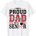Mens Senior Dad 2024 Shirt Proud Dad of a Baseball Senior 2024 T-Shirt