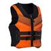 Uhuya Life Jackets for Adults Snorkel Vest Buoyancy Jacket Snorkel Jacket Buoyancy Aid Buoyancy Vest for Fishing Water Sport Orange L