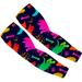 Hyjoy Women UV Sun Protection Arm Sleeves Cooling Sleeves Arm Cover Shield Men Cycling Running Neon Puppies Hearts XX-Large