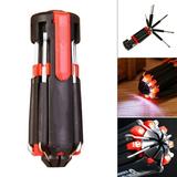 8 in 1 Cross Screwdriver with LED Torch Flashlight Folding Multitool Repair Tool