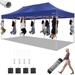 HOTEEL Tents for Parties 10x20 Pop Up Canopy Tent Heavy Duty Commercial Outdoor Canopy Tents for Event Wedding All Season Wind UV 50+&Waterproof Gazebo with Roller Bag Thickened Legs Dark Blue