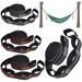 4 Straps Hammock Tree Hanger Hammock Attachment Pole Hanging Chair Attachment Set Hammock Fixing Bars Suspension Camping Hammock Accessories Hammock Feet Straps Hammock Attachment