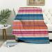 Nawypu Authentic Handwoven Mexican Blanket Yoga Blanket - Perfect Outdoor Picnic Blanket Camping Blanket Equestrian Saddle Blanket Serape Blanket