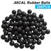 200PCS Rubber Ammo Paintballs .68 Cal Training Defense Marker Fit Umarex T4E Rubber Balls