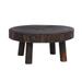 Gazechimp Wooden Plant Stand Rustic Planter Holder Plant Stool for Indoor Outdoor Desk Brown 17cmx9cm