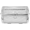 Rolling BBQ Basket Stainless Steel Oven Basket Oven Rotisserie Basket Metal Oven Roaster Drum