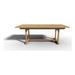 Olivier Rectangular Teak Outdoor Dining Table with Double Extensions