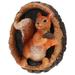 Squirrel Pendant Sculpture Sports Ornament Outdoor Garden Statues Tree Hanging Resin Craft Decor