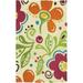 Fab Floral - 34 X 54 Floral Garden Indoor Outdoor Area Rug