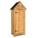 IVV Outdoor Storage Cabinet Tool Shed Wooden Garden Shed Organizer Wooden Lockers (Yellow)