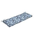 Arden Selections Outdoor Plush Modern Tufted Bench Cushion 48 x 18 Water Repellent Fade Resistant Tufted Bench Cushion for Bench and Swing 48 x 18 Blue Garden Floral