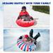 Aibecy Snow Tube Snow Sled Tube Thicken Snow Tube With Handle Thicken Snow Winter Pvc Tube Thicken Inflatable Pvc TubeWinterSleds Thickened Heavy Kids And 35/43 Handles SledWinter