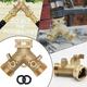 Pengzhipp Kitchen Faucets Hose Solid Female 2 Brass Garden Y Way Heavy-Duty Splitter Connector Durable Homehold Tool Multi-color