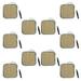 JUNTEX 10 Pcs Self Adhesive Electro Therapy Patches 1.97x1.97 Reusable Premium Unit Pads for TENS/EMS Massage Therapy