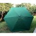 DECOR Replacement STRONG & THICK Patio Umbrella Canopy Cover For 7.5 Ft 6 Ribs (Canopy ) (GREEN-75)