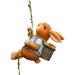 Slhenay Garden Decorations- Outdoor Easter Bunny Ornaments Statues and Sculptures- Rabbit Statue Art Decorative Tree Hanging Decoration- Suitable for Yard Yard Home