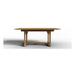 Belmont Rectangular Teak Outdoor Dining Table with Built-In Extension