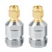 Heaveant Adaptador Tipo N a SMA 2 uds Tipo N Hembra a SMA Macho Conector RF Adaptador coaxial Convertidor de Prueba