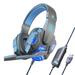 Lmueinov Head-mounted Computer Headset Wired With Microphone Low-latency Stereo Audio Gaming Headset With LED Lighting beats Game headphones