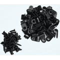 Cable Clamp R-Type Cable Clip Wire Clamp 1/4-inch Nylon Screw Mounting Cord Fastener Clips with Screws for Wire Management - 50 Pcs Cable Clamps + 50 Pcs Screws