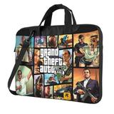 Grand Theft Auto V Laptop Bag Laptop Case Computer Notebook Briefcase Messenger Bag With Adjustable Shoulder Strap 15.6 Inch