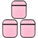 Heaphones Wireless Headphones for Set of 3 Earphone Case Major Hard Earpiece Cover Glitter Pink