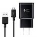 Samsung Galaxy J7 Prime Adaptive Fast Charger Micro USB 2.0 Charging Kit [1 Wall Charger + 5 FT Micro USB Cable] Dual voltages for up to 60% Faster Charging! Black