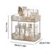 Bathroom Organizer Shelf Acrylic Makeup Storage Rack Large Capacity Skincare Cosmetic Liptick Home Kitchen Desktop Holder 2 Crystal