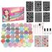 Temporary Tattoo Glitter Kits 35 Color 30ml Glue Long Lasting Waterproof Make Up Nail Art Glitter for Kids DIY Party