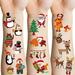Apeso Christmas Temporary Tattoos for Kids 24 Sheets Fake Cute Tattoo Stickers Waterproof for Body Face Birthday Christmas Party Favors Supplies Stocking Stuffers Gifts for Boys Girls